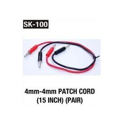 4mm 4mm Patch Cord (16 Inch) (Pair)