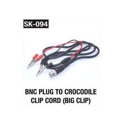 BNC Plug To Crocodile Clip Cord (Big Clip By ESKAY INDUSTRIES