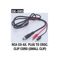 RCA Co-Ax. Plug To Corc. Clip Cord (Small Clip)