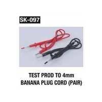 Test Prob To 4mm Banana Plug Cord (Pair)