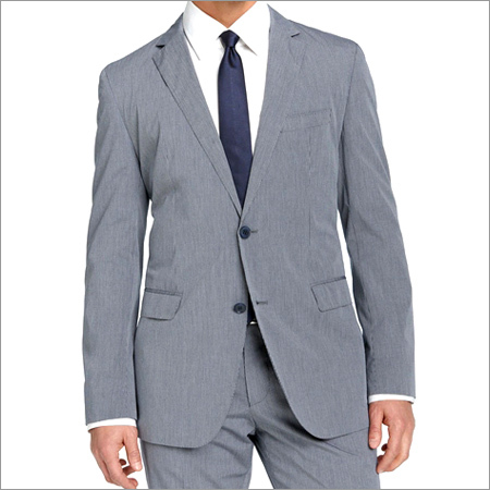 Boss Black Blue Stripe Cotton Suit