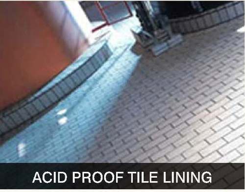 Acid Proof Tile Lining - Ceramic Material, Various Dimensions, Grey Color, 10-20 mm Thickness, Square Shape | Corrosion Resistant, Chemical Resistant, Easy Installation, Durable, Low Maintenance, Glossy Finish