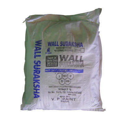Wall Putty - White Cement & Imported Polymer, 20kg Powdered Form | Durable, Easy Application, Weather Resistant, Smooth Finish