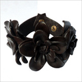Leather Flower Cuff