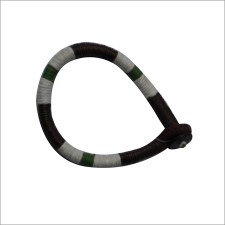 Mens Bracelet - Leather/Fabric, 7-9 Inches, Black | Adjustable Fastener, Stylish Design, Comfortable Fit