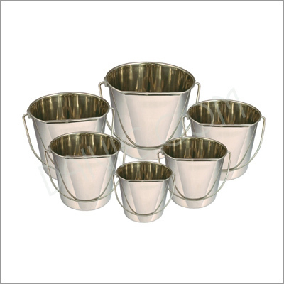 Stainless Steel Flat Bucket
