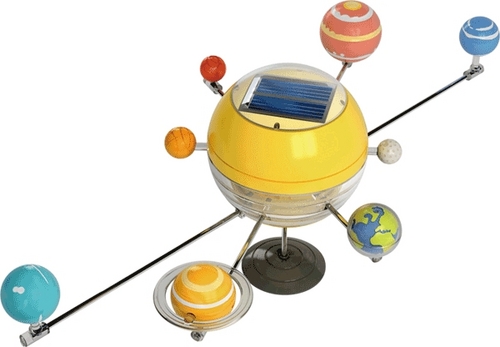 The Solar System - 250mm Diameter Yellow Solar Kit, Moving Planets, Motor 12000rpm, Educational Toy