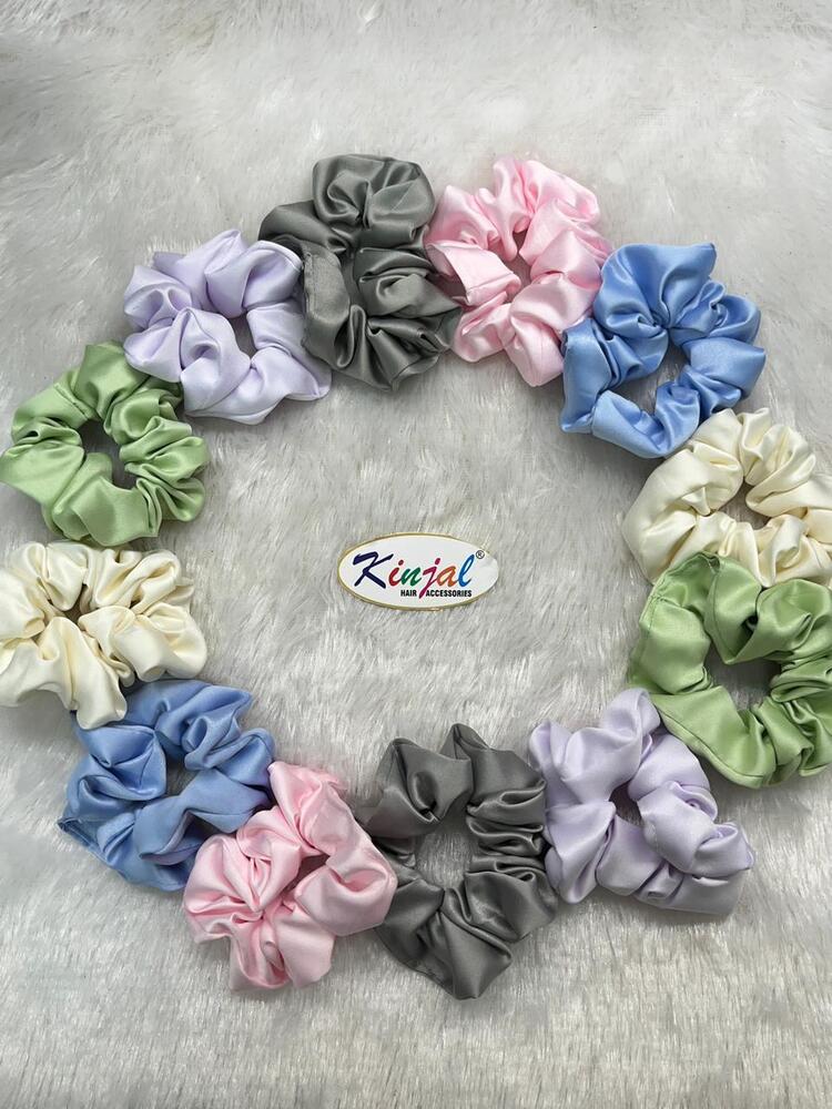 Plain Hair Scrunchies