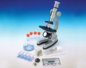100x - 750x Zoom Microscope Set w/ Light & Projector