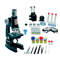 5 IN 1 100x - 1200x Zoom Deluxe Die-cast Microscope Set in Hand Carrying Case
