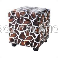 Leather Cube Chair