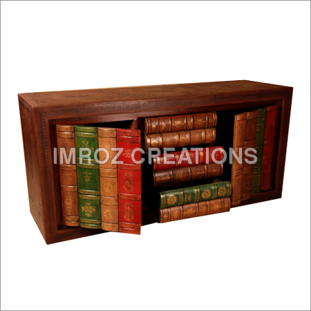 Leather Library Console