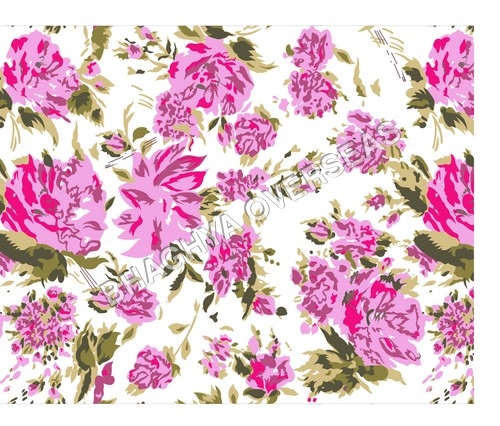 Indian Flower Print Fabric
