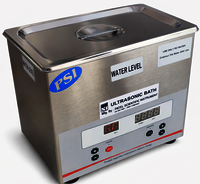 Ultrasonic Laboratory Cleaner - Stainless Steel, 20l Capacity, Gray Color | Digital Temp Controller, Microprocessor Control, Imported Transducers