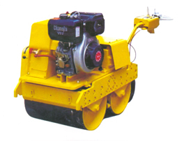 Walk Behind Vibratory Roller - 60x40.5 cm Yellow Drum, 10 HP Diesel Engine, 30 Ton Compaction, Compact Design, Easy Turning