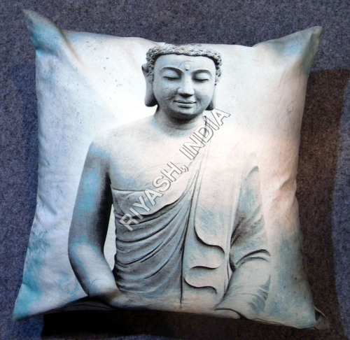 BUDDHA Inspirational Cotton Cushion Cover