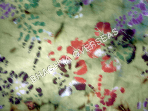 Bright printed fabric