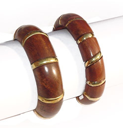 Wooden Dark Bangles