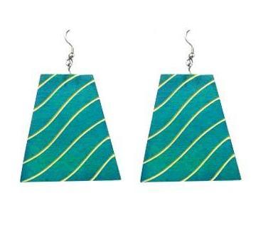 Colorful Wood Earring