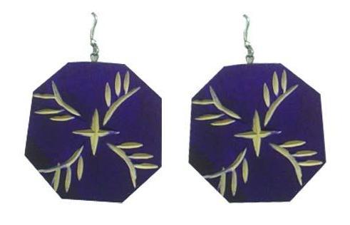 Fancy Wood Earring