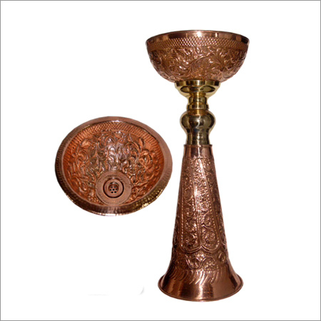 Copper Wash Basin With Stand