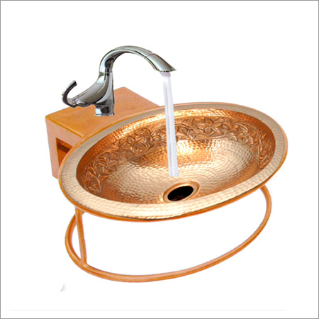 Wall Standed Copper Wash Basin