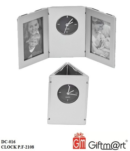 Photo Frame Clock With Pen Stand