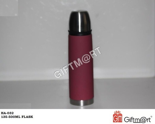 Red And Silver 500Ml Stainless Steel Flask