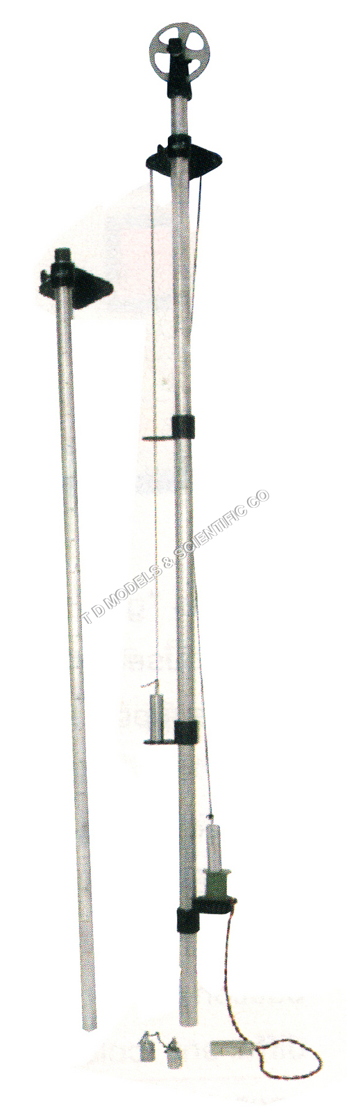 Atwoods Machine - Metal and Plastic, 1000 mm Height, 50 mm Pulley | Gravity Demonstration, Physics Education, Precise Measurement