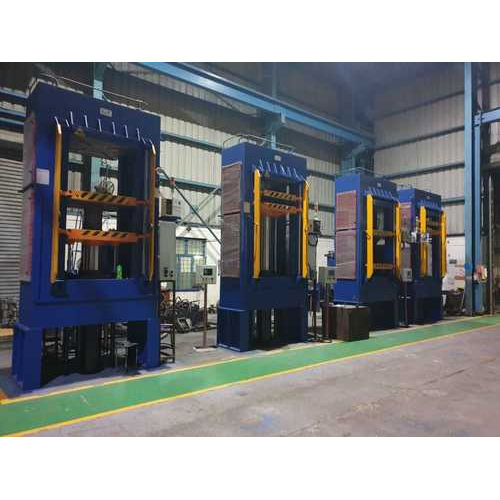 Blue Compression Moulding Press