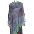 Handloom Stoles - Silk Material, Lightweight Design , Multicolor With Lustrous Pink Strips, Elegant Style, Smooth Texture, Durable Weave