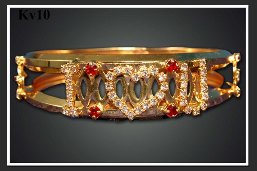 Gold Plated Stone Bangle