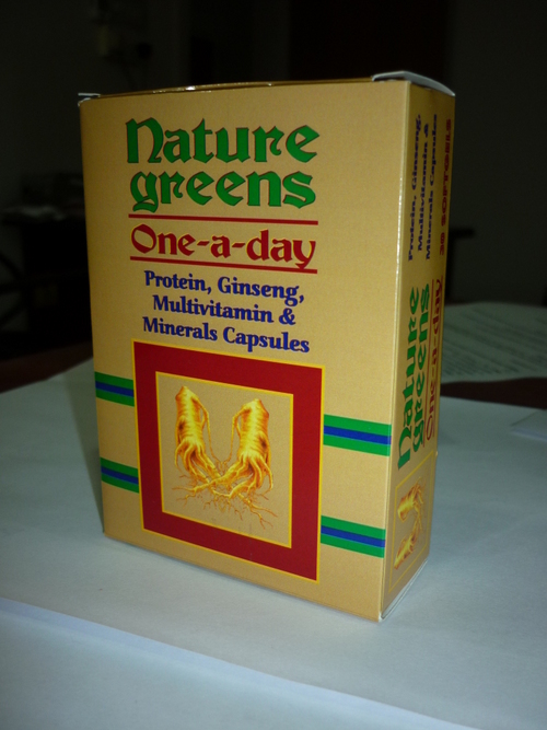 प्रोटीन जिनसेंग मल्टीविटामिन और खनिज कैप्सूल