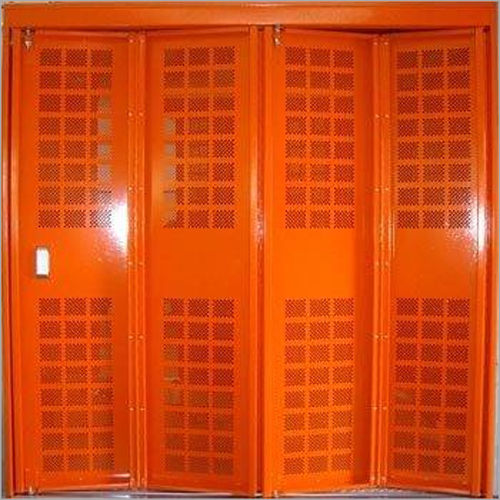 Orange 4 Panel Sliding Door