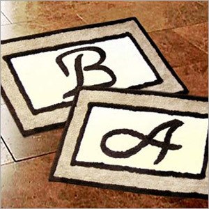 Designer Monogram Bath Rugs Source One Ing Services Pvt Ltd Designer Monogram Bath Rugs