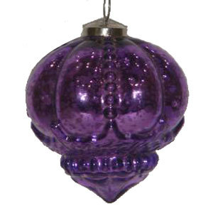 Pumpkin Embossed Shape Glass Hanging