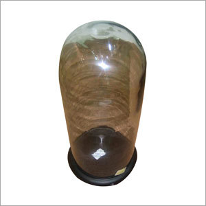 Glass Bell Jar With Wooden Base