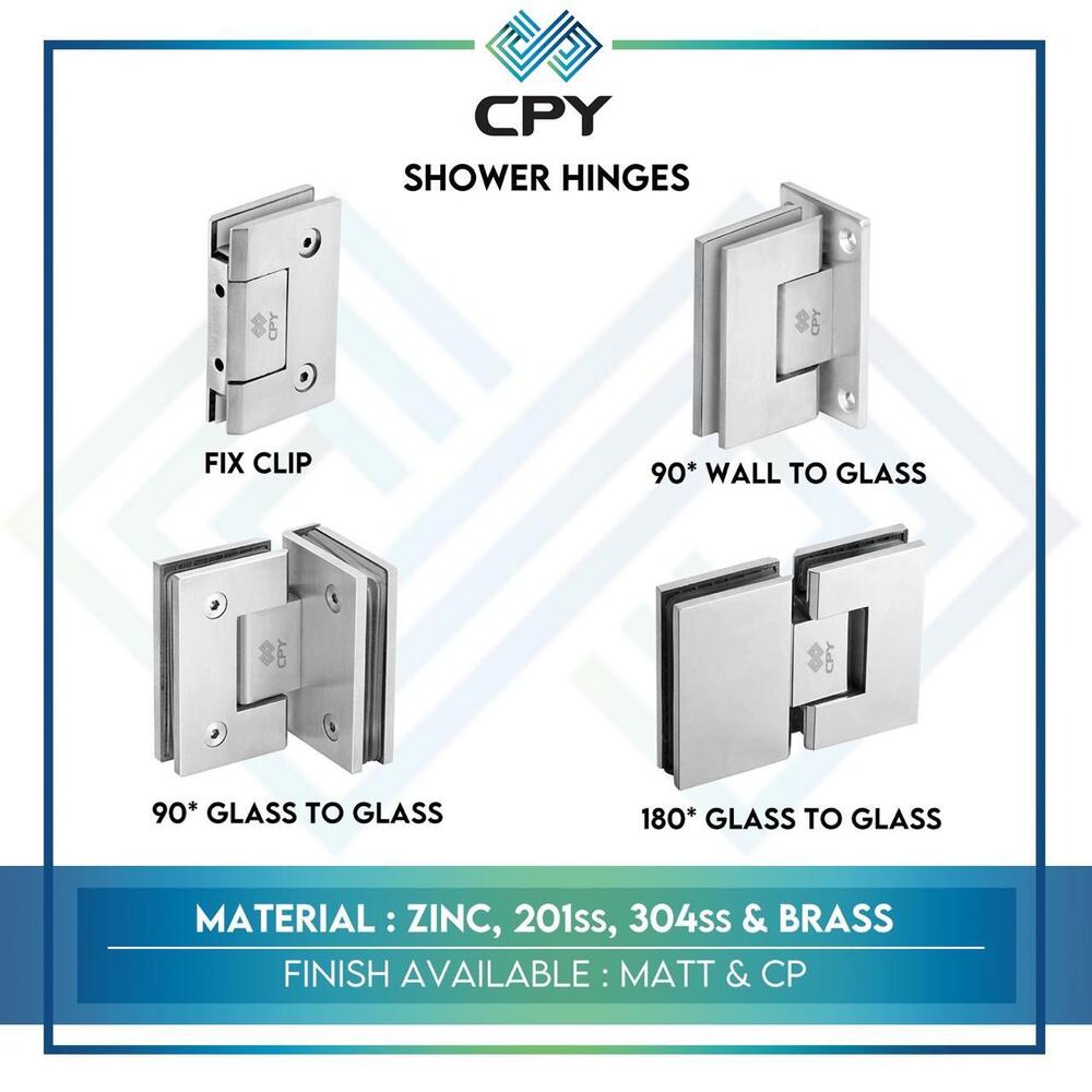 Shower Hinges - Application: Home