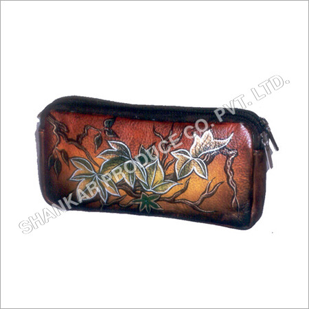 Leather Hand Painted Ladies Purse