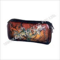 Leather Hand Painted Ladies Purse