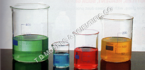 BEAKERS, GLASS, LOW FORM BOROSILICATE GLASS