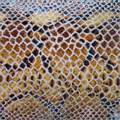 Artificial Foil Finish Snake Leather