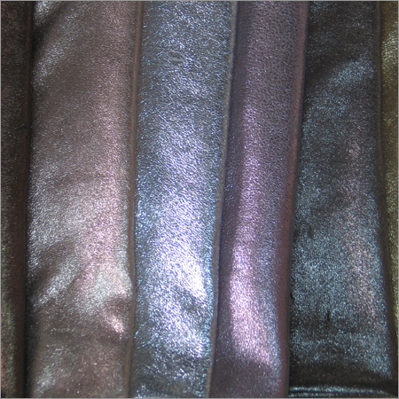 Crackle Metallic Finish Leather