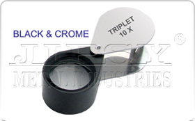 Black and Chrome Eye Loupe