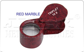 Red Marble Eye Loupe