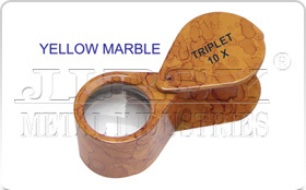Yellow Marble Eye loupe