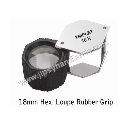 Hex Rubber Grip Eye Loupe