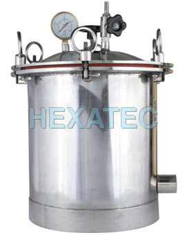 Silver Portable Autoclave