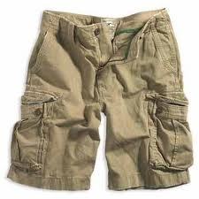 Shorts - Cotton, Mid-Thigh Length, Khaki | Button/Zip Closure, 6 Pockets, Breathable Material, Lightweight, Comfortable Fit, Stylish Design