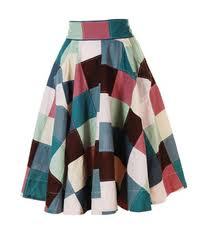 Skirts - Polyester Blend Material, A-line Style, Multicolor Design | Comfortable Fit, Durable Material, Easy to Maintain, Unique Pattern, Versatile Style